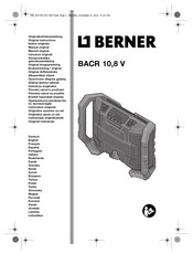 Berner BACR 10,8 V Notice Originale