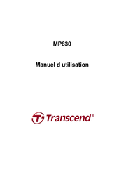 Transcend MP630 Manuel D'utilisation