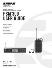 Shure P3TER112GR M16 Guide De L'utilisateur