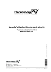 Pfannenberg PMF-LED-HI-SIL Manuel D'utilisation