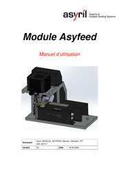 Asyril ASYFEED Manuel D'utilisation