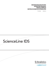 Xylem SI Analytics ScienceLine IDS Mode D'emploi