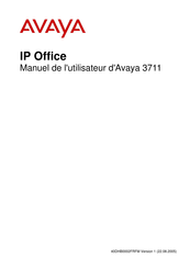 Avaya 3711 Manuel De L'utilisateur