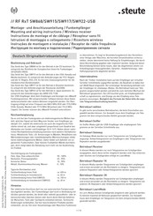 steute RF RxT SW917-USB Instructions De Montage