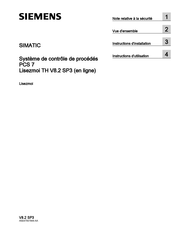 Siemens SIMATIC PCS 7 Instructions D'utilisation