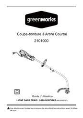 GreenWorks 2101000 Guide D'utilisation