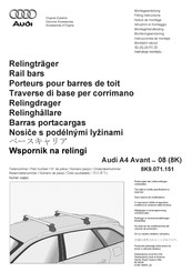 Audi 8K9.071.151 Notice De Montage