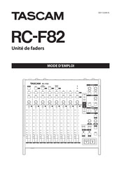 Tascam RC-F82 Mode D'emploi