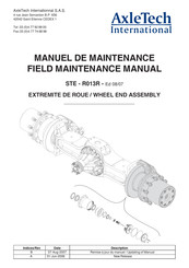 AxleTech STE-R013R Manuel De Maintenance