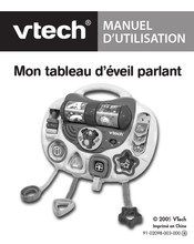 VTech Mon tableau d'éveil parlant Manuel D'utilisation