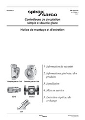 Spirax Sarco SG253 Notice De Montage Et D'entretien