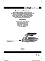 CTC CLATRONIC EM 3063 Mode D'emploi & Garantie