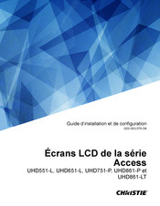 Christie Access UHD651-L Guide D'installation Et De Configuration