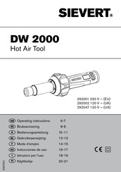 Sievert DW 2000 Mode D'emploi