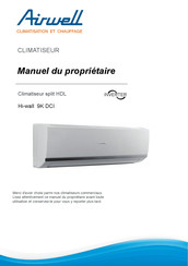 Airwell Hi-wall 9K DCI Manuel Du Propriétaire