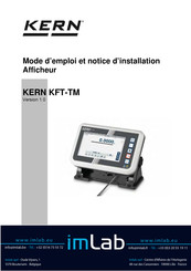 KERN KFT-TM Mode D'emploi Et Notice D'installation