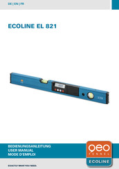Geo-Fennel ECOLINE EL 821 Mode D'emploi