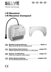 Selve i-R Receive Compact Notice D'utilisation