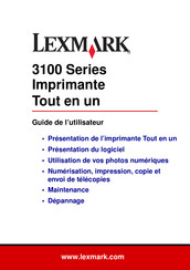 Lexmark 3100 Série Guide De L'utilisateur