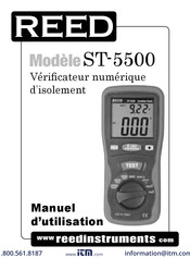 REED ST-5500 Manuel D'utilisation