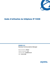 Nortel 1120E Guide D'utilisation