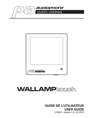 Audiophony PA WALLAMPtouch Guide De L'utilisateur