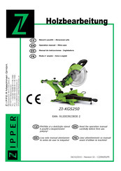 Zipper ZI-KGS250 Mode D'emploi