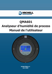 Michell Instruments QMA601 Manuel De L'utilisateur