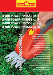 Wolf Garten LI-ION POWER FINESSE 50 C Notice D'instruction D'origine