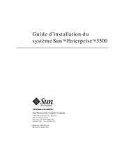 Sun Microsystems Enterprise 3500 Guide D'installation