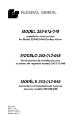 Federal Signal 253-012-048 Instructions D'installation