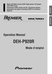 Pioneer PRIEMIER SUPER TUNER III DEH-P920R Mode D'emploi