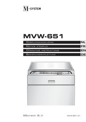 BORETTI M-system MVW-651 Notice D'emploi