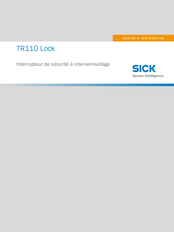 SICK TR110 Lock Notice D'instruction