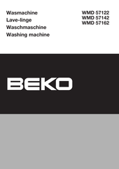 Beko WMD 57162 Mode D'emploi