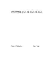 AEG LAVAMAT LB 3453 Notice D'utilisation