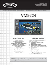 Jensen VM9224 Instructions D'installation