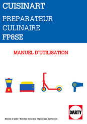 Cuisinart FP8SE Manuel D'utilisation