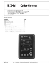 Eaton ATC-800 Instructions Pour L'installation
