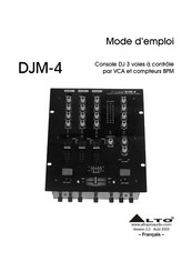 Alto DJM-4 Mode D'emploi