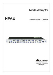 Alto HPA4 Mode D'emploi