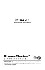 Tyco DSC PowerSeries PC1404 v1.1 Manuel De L'utilisateur