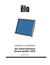 Elo Touch Solutions 1537L Guide De L'utilisateur