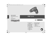 Bosch PSR 7,2 LI Notice Originale
