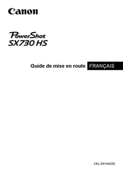 Canon PowerShot SX730 HS Guide De Mise En Route
