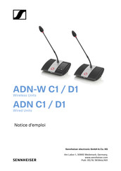 Sennheiser ADN-W D1 Notice D'emploi