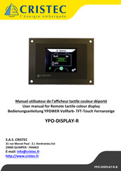 Cristec YPO-DISPLAY-R Manuel Utilisateur