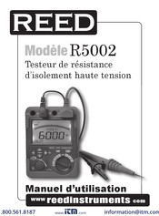 REED R5002 Manuel D'utilisation
