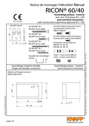 knapp RICON 40 Notice De Montage