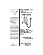 T&S B-0177 Instructions D'installation Et D'entretien